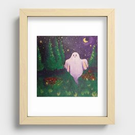 Camp Ghost (finally i can go outside) Recessed Framed Print