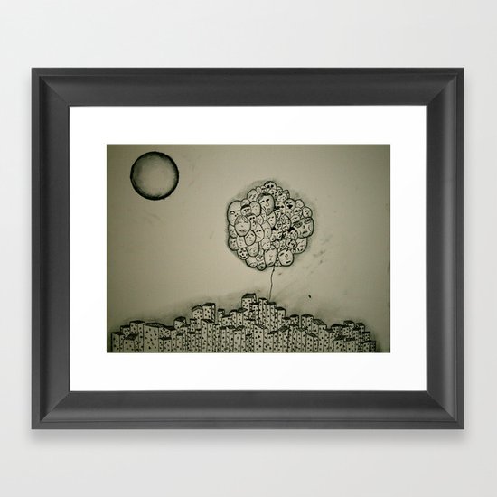 People Vs. Urban Living Framed Art Print