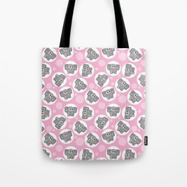 Cute Pink Elephant Tote Bag