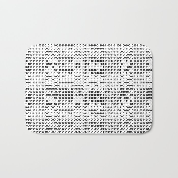 The binary code Bath Mat