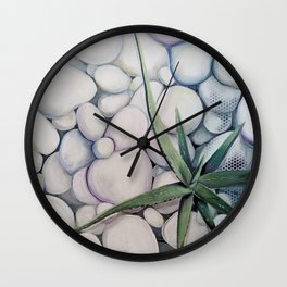 Aloe on the Rocks Wall Clock