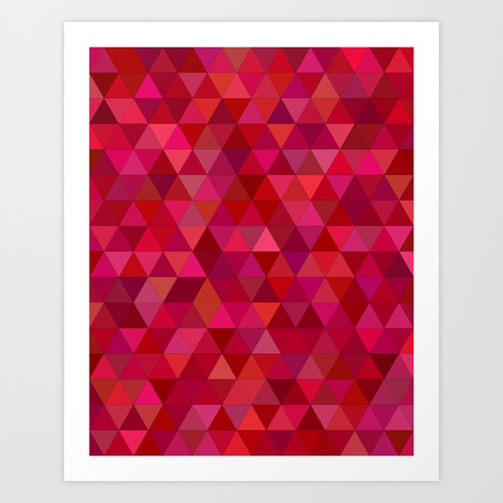 Bloody triangles Art Print