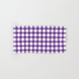 Plaid (purple/white) Hand & Bath Towel