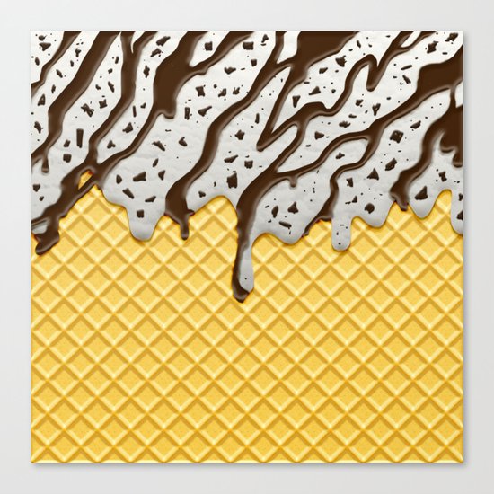 Cookie Ice Cream Canvas Print