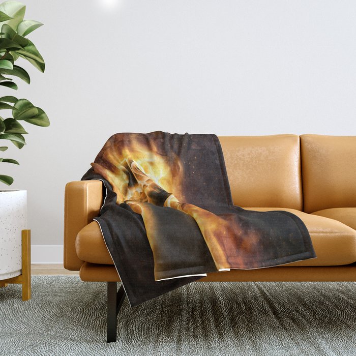 Fire fist Throw Blanket