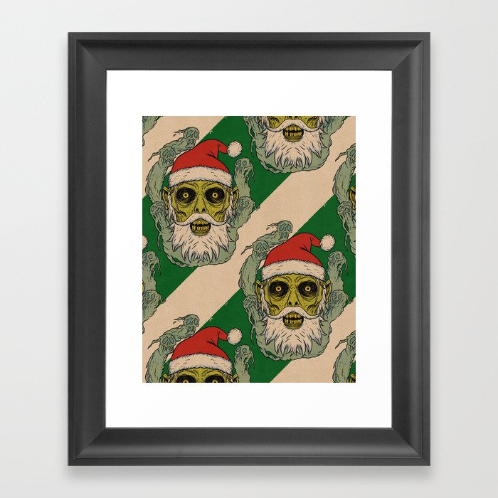 He sees you when you're sleeping... Framed Art Print