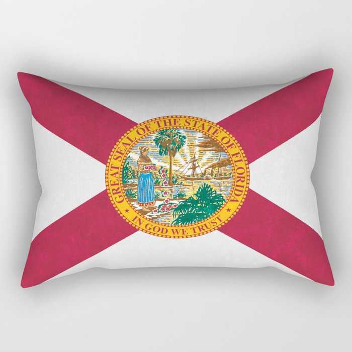 Florida State Flag Sunshine State Rectangular Pillow