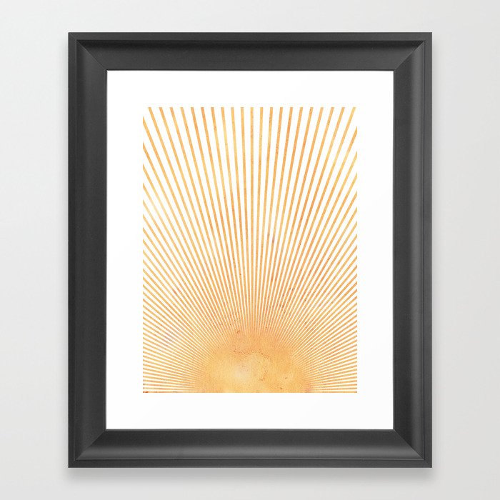 Abstract sun Framed Art Print