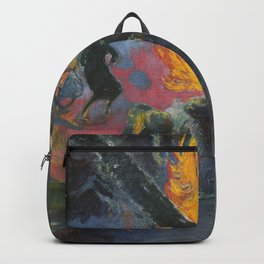 Upa Upa (The Fire Dance) by Paul Gauguin Backpack | Impressionist, Vintage, Art, Nature, Illustration, Landscape, Oil, Fine, Paintings, Paul 