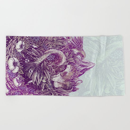 Peaceful Jungle Beach Towel