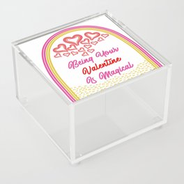 Rainbow Valentine Magic Acrylic Box