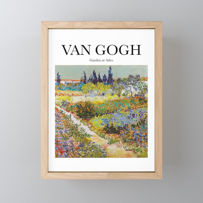 Van Gogh - Garden at Arles Framed Mini Art Print