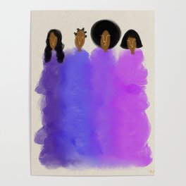 Purple Goddesses Poster