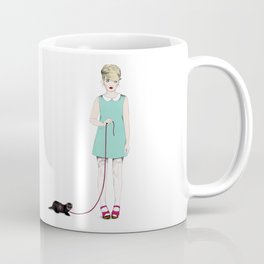 The girl with the ferret Coffee Mug