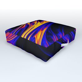 Polyamory Pride Flowing 3D Hills Outdoor Floor Cushion