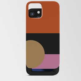 Mod Geometric 6 in Pink and Orange iPhone Card Case