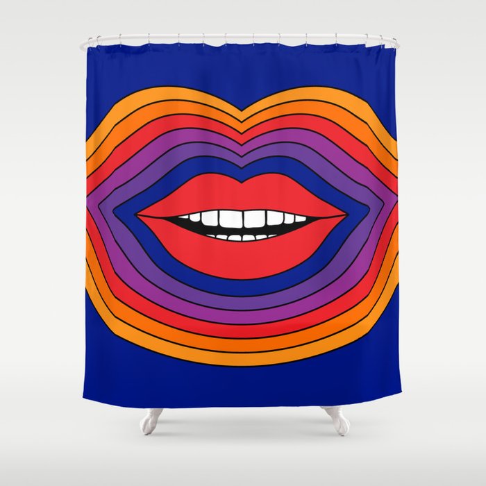 Pop Lips Shower Curtain
