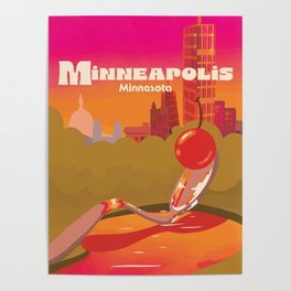 Minneapolis travel poster Poster