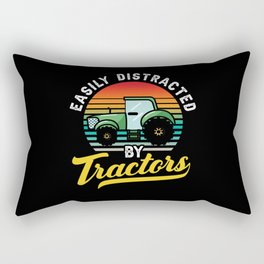 Farmer Tractor Kids Farming Gift Rectangular Pillow