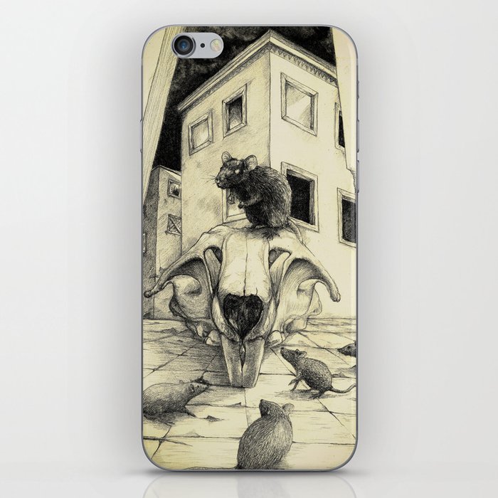 A Rat King iPhone Skin