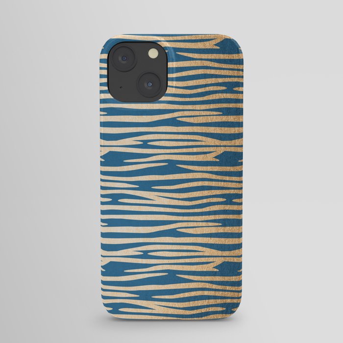 Zebra - Orange Sherbet Shimmer on Saltwater Taffy Teal iPhone Case