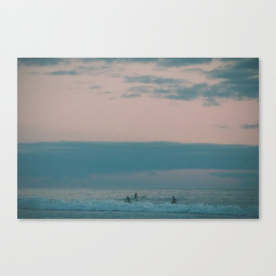 Sunset Surf Canvas Print