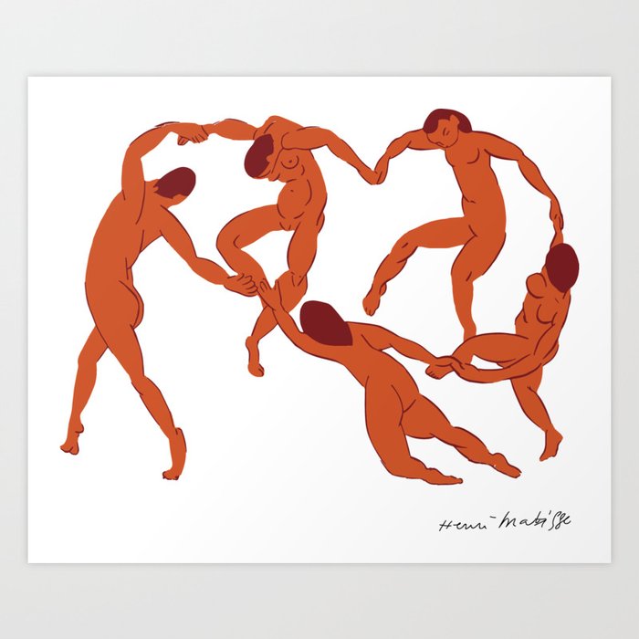 Henri Matisse - La Danse (The Dance) - Artwork Reproduction for - Wall Art, Prints, Posters, Canvas Art Print