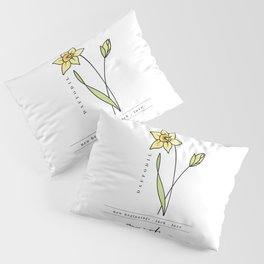 March Birth Flower | Daffodil Pillow Sham