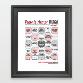 Female Armor Rhetoric Bingo Framed Art Print