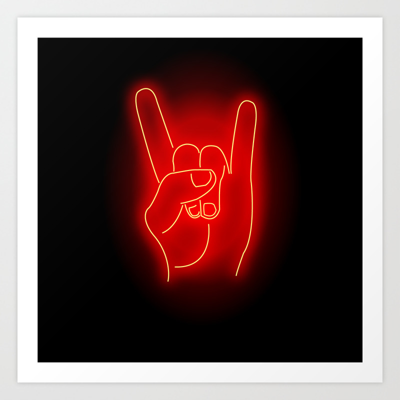 Devil Horns Art Print By Haverumwilltravel Society6 Neon wings, demon face, monster face effects and more.adoom _ iq • 10 тыс. devil horns art print by haverumwilltravel