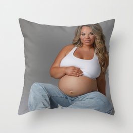pregnancy 2 Throw Pillow