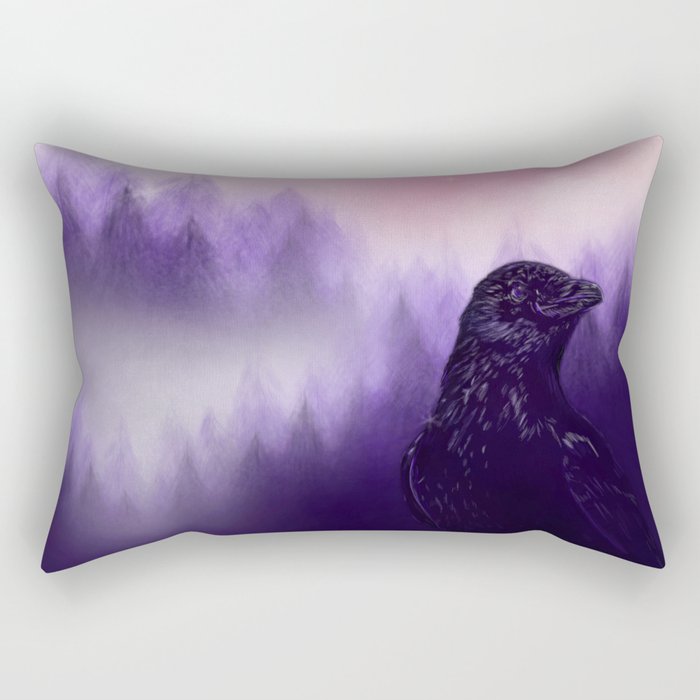Mythical crow Rectangular Pillow