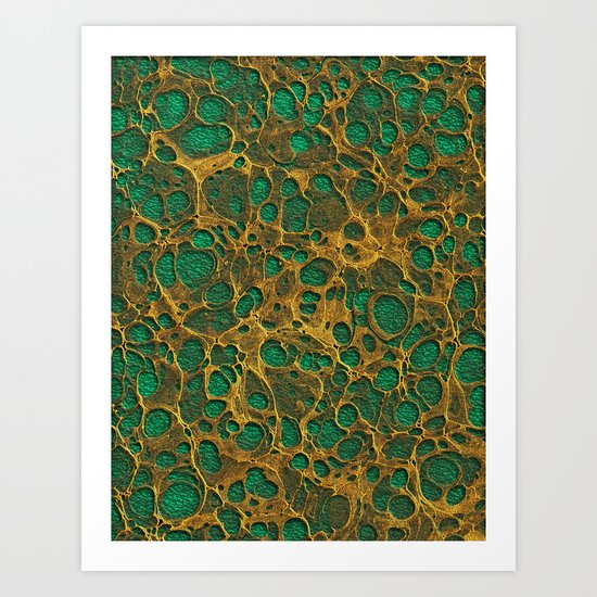 Golden Marble 04 Art Print