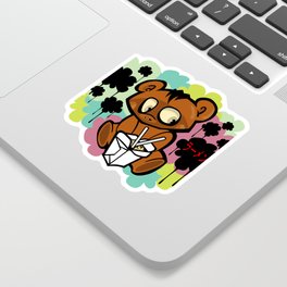 Cartoon Ramen Bear Sticker