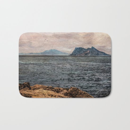 A view to the Rock of Gibraltar Bath Mat