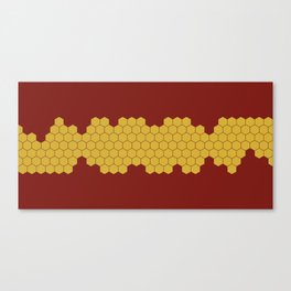Honeycomb Red Canvas Print