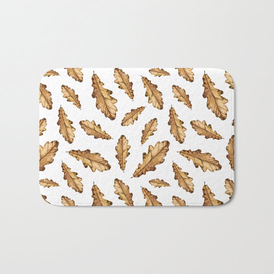Autumn Leaves Pattern 01 Bath Mat