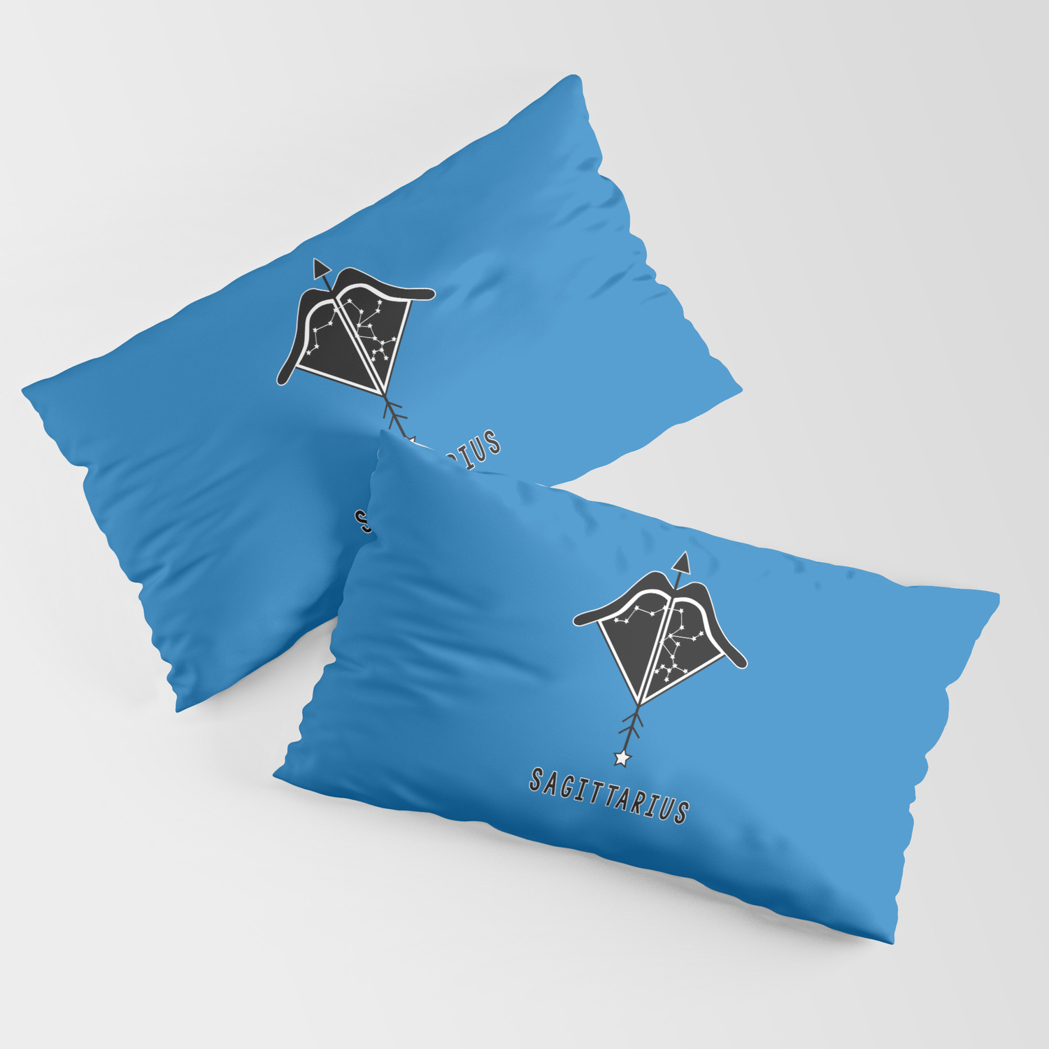 Sagittarius Horoscope Bow And Arrow Design Blue Pillow Sham By Haileyamoore Society6 Two sagittarius partners in a relationship can be unstable, unreliable, but all in all honest, childlike and full of life. society6