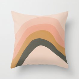Pastel Rainbow Throw Pillow