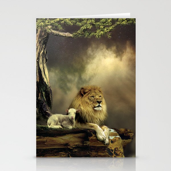 The Lion & the Lamb Stationery Cards