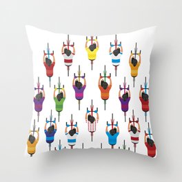 Cycling Squad Throw Pillow