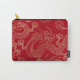Lucky Golden Dragon Carry-All Pouch