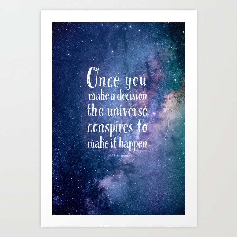 The Universe Conspires Art Print By Moonflower Studio Society6