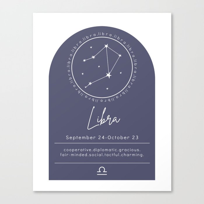 Libra | Zodiac Canvas Print