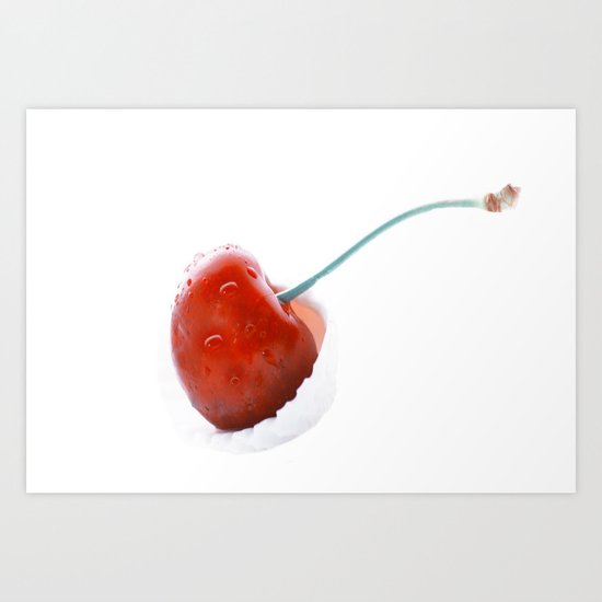 Only one cherry Art Print