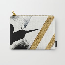 Armor [8]: a minimal abstract piece in black white and gold by Alyssa Hamilton Art Carry-All Pouch | Mug, Alyssahamiltonart, Painting, Print, Wallart, Case, Fineart, Furniture, Framed, Wood 