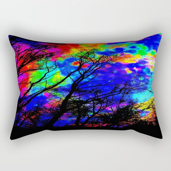 Colorful Trees Rectangular Pillow