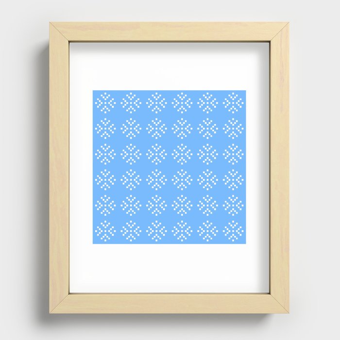 New Optical Pattern 118 pixel art Recessed Framed Print