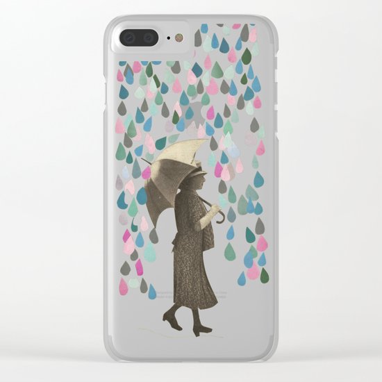 Rain Dance Clear iPhone Case
