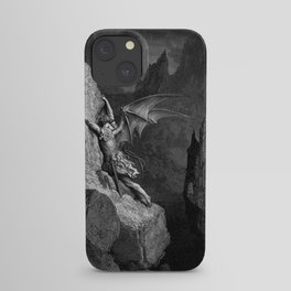 The Fall of Lucifer Gustave Dore iPhone Case